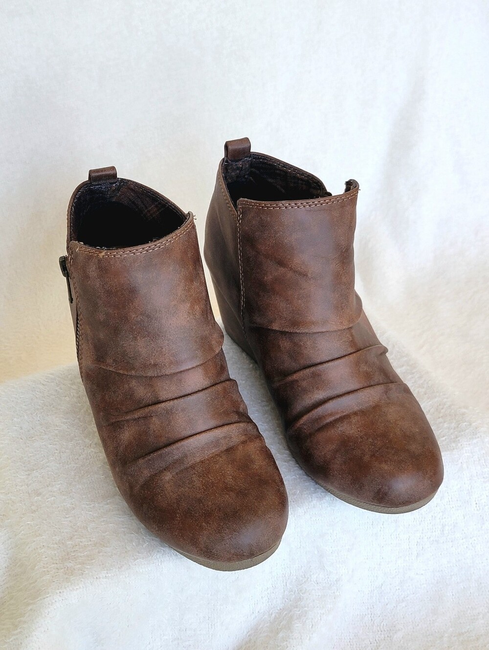 Maurices Ankle Wedge Booties with Zipper Closure | Maurices Shoes Size 7